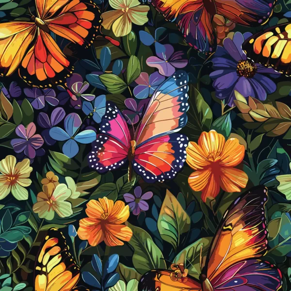 Motif Papillons – Danse Aérienne